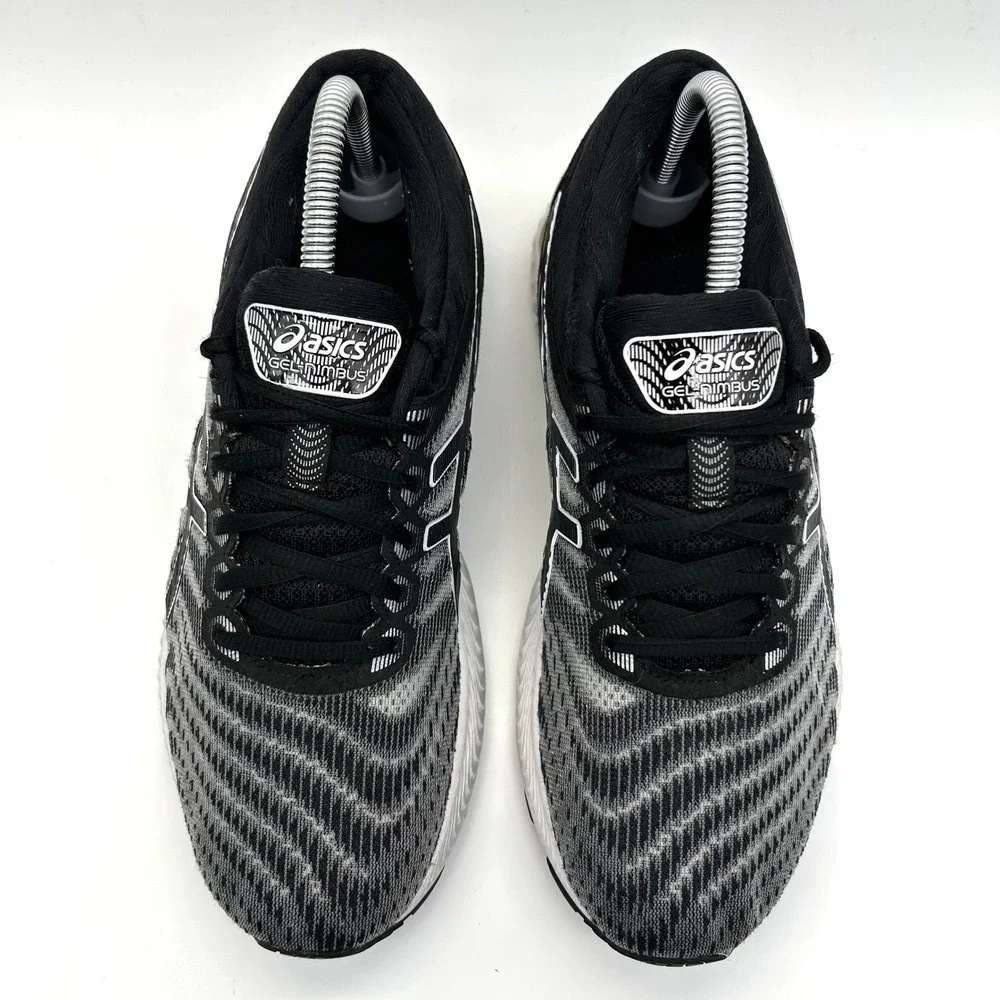 ASICS Gel-Nimbus 22 Shoes Womens 9 Wide Black White‎ Running Sneakers 1012A586